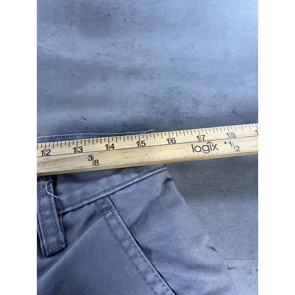 Free World‎ Pants Men 30x31 Gray Chino Trouser Straight Leg Skate Grunge Minimal